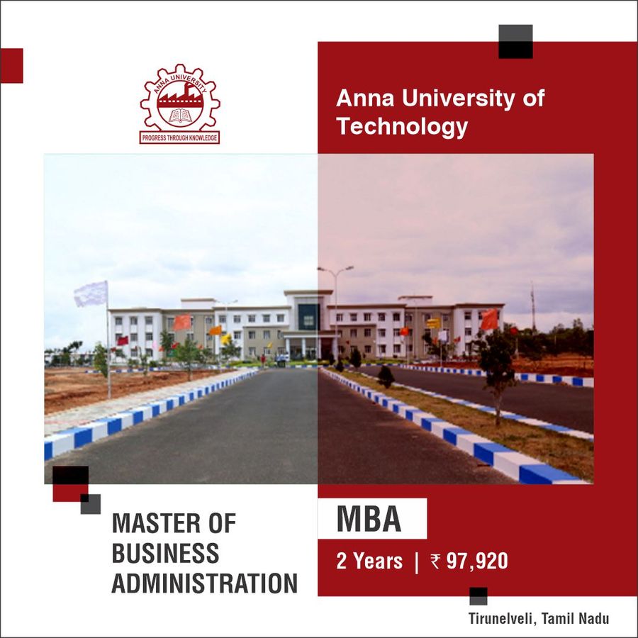 MASTER OF BUSINESS ADMINISTRATION (MBA) at Anna University of Technology - Tirunelveli, Tirunelveli